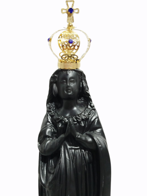 Nossa Senhora Aparecida Fac-Símile 25cm Gesso Premium Pintado - Image 6