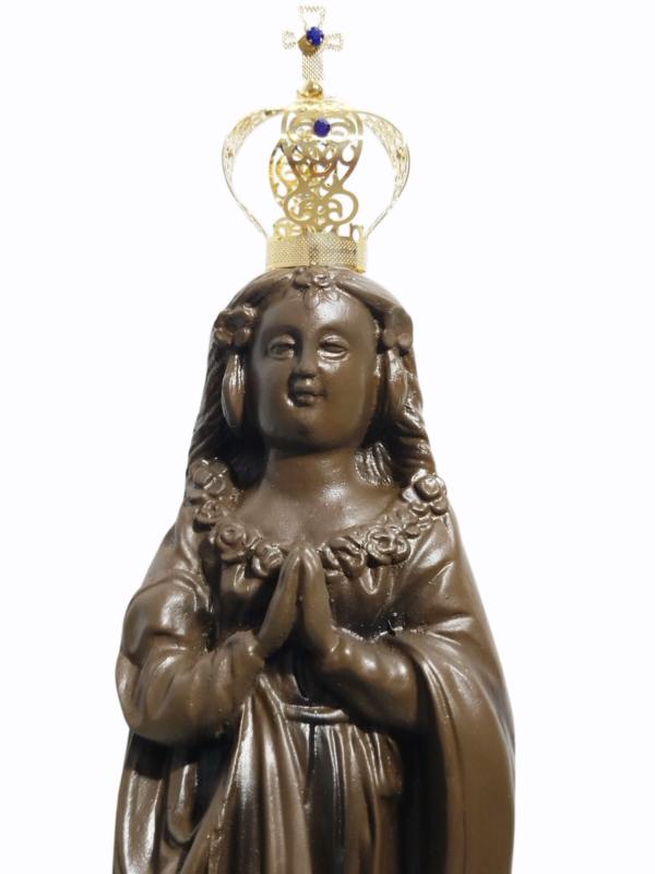 Nossa Senhora Aparecida Fac-Símile 30cm Gesso Premium Pintado - Image 15
