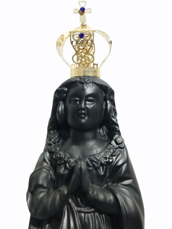Nossa Senhora Aparecida Fac-Símile 30cm Gesso Premium Pintado - Image 6