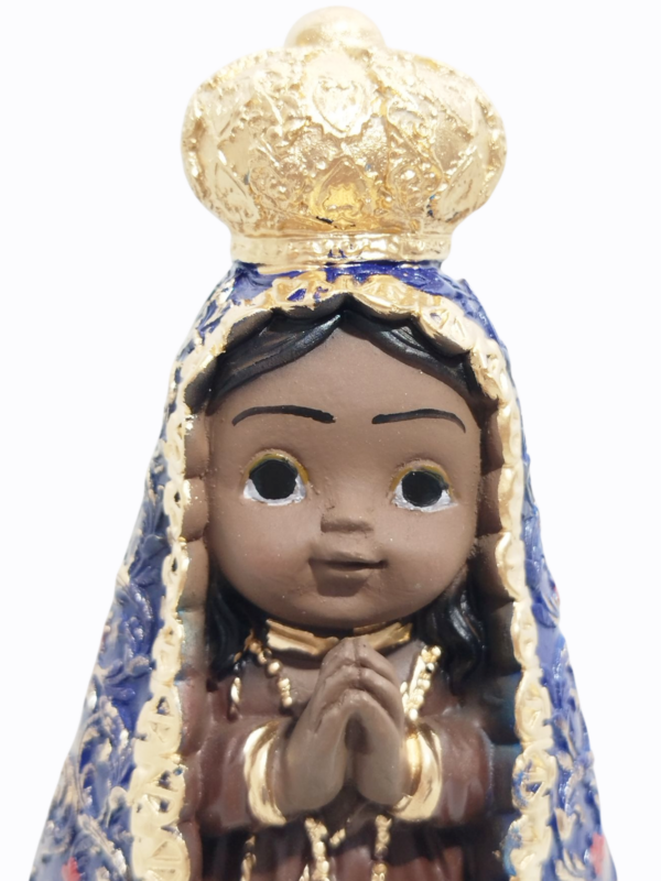 Nossa Senhora Aparecida Baby 20cm Gesso Premium Pintado - Image 2