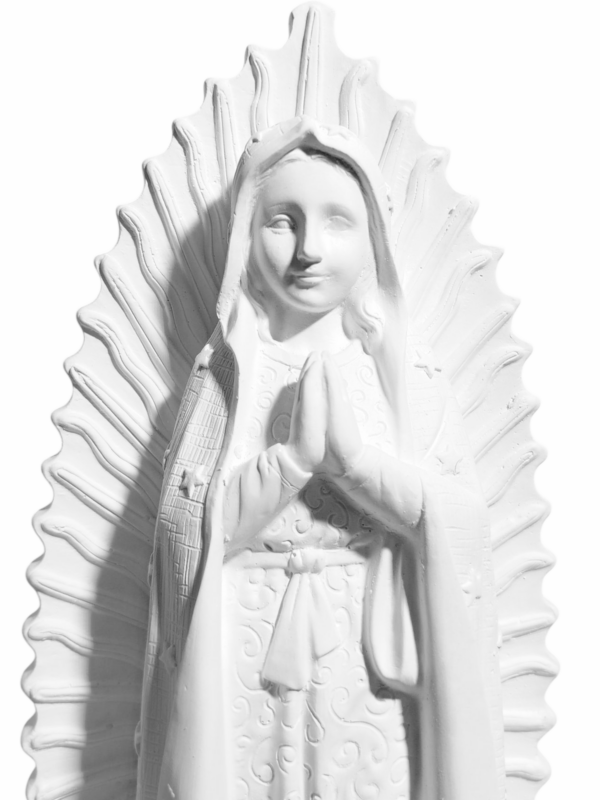 Nossa Senhora Guadalupe 30cm Gesso Cru Retocado - Image 2