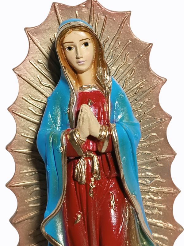 Nossa Senhora Guadalupe 20cm Gesso Premium Pintado - Image 2