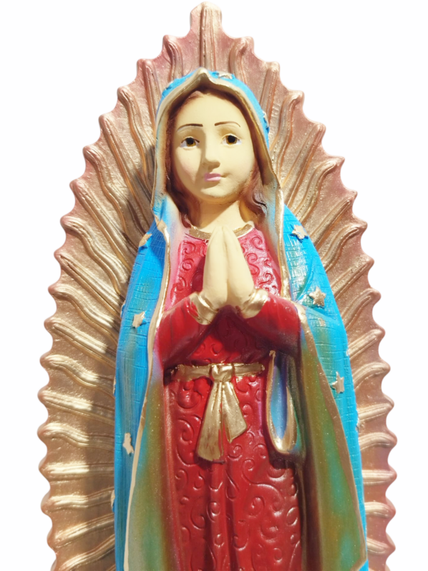 Nossa Senhora Guadalupe 30cm Gesso Premium Pintado - Image 2