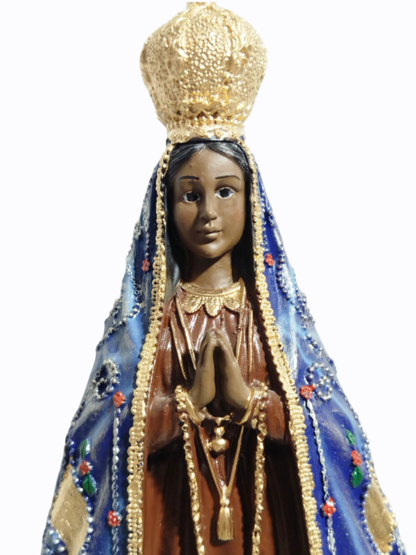 Nossa Senhora Aparecida Italiana 30cm Gesso Premium Pintado - Image 2