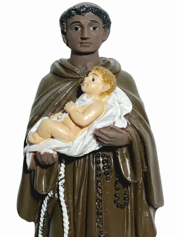 São Benedito 20cm Gesso Premium Pintado - Image 2