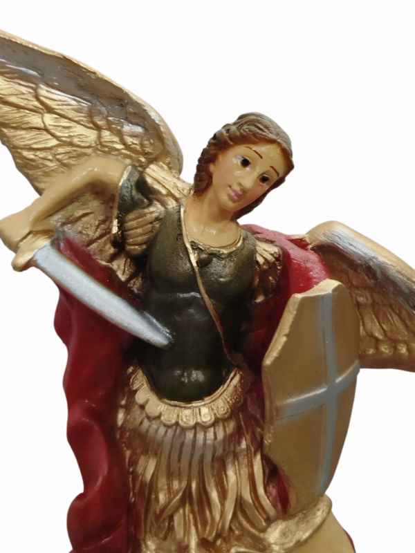 São Miguel Arcanjo 20cm Gesso Premium Pintado - Image 2