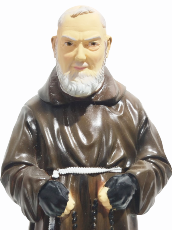 São Padre Pio 20cm Gesso Premium Pintado - Image 2