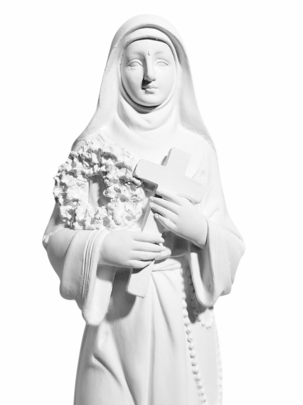 Santa Rita de Cássia 30cm Gesso Cru Retocado - Image 2