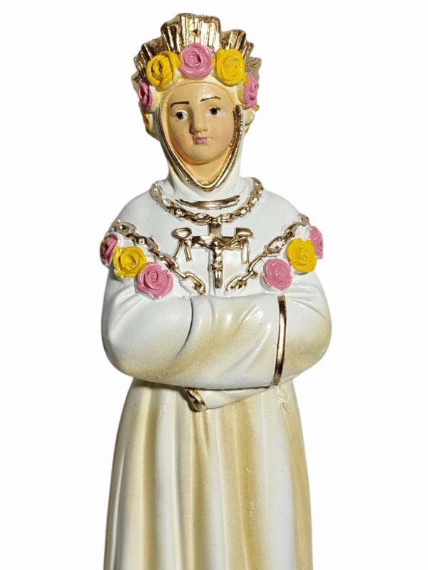 Nossa Senhora de La Salette 20cm Gesso Premium Pintado - Image 2