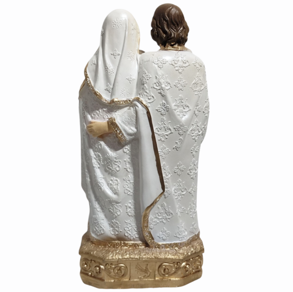 Sagrada Família Tradicional 20cm Gesso Premium Pintado - Image 7
