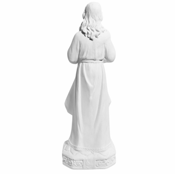 Jesus Misericordioso 20cm Gesso Cru Retocado - Image 3
