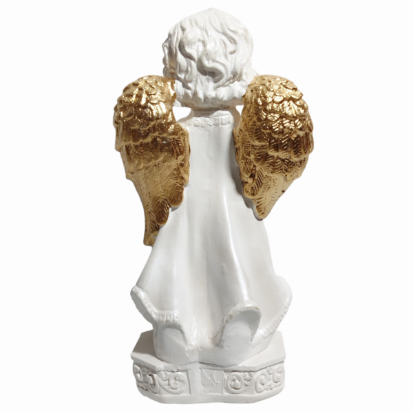 Anjo da Guarda Infantil 20cm Gesso Premium Pintado - Image 13