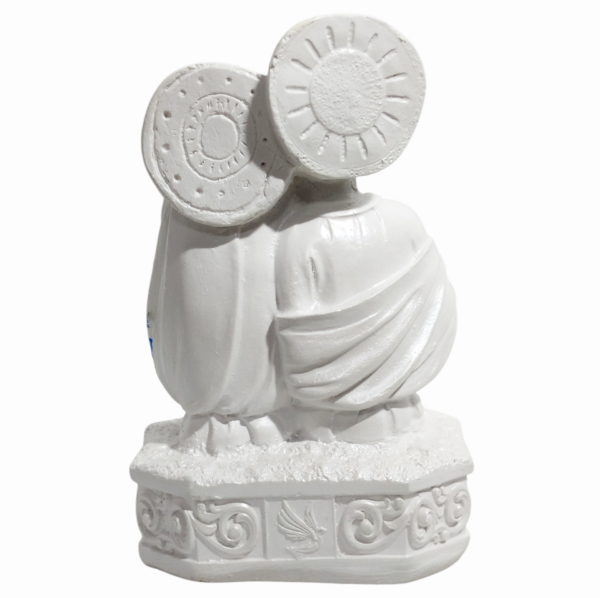 Busto da Sagrada Família 15cm Gesso Premium Pintado - Image 9