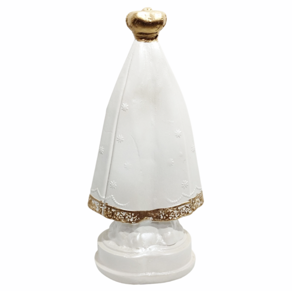 Nossa Senhora Aparecida Bandeira 20cm Gesso Premium Pintado - Image 3