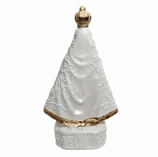Nossa Senhora Aparecida Italiana 15cm Gesso Premium Pintada - Image 6