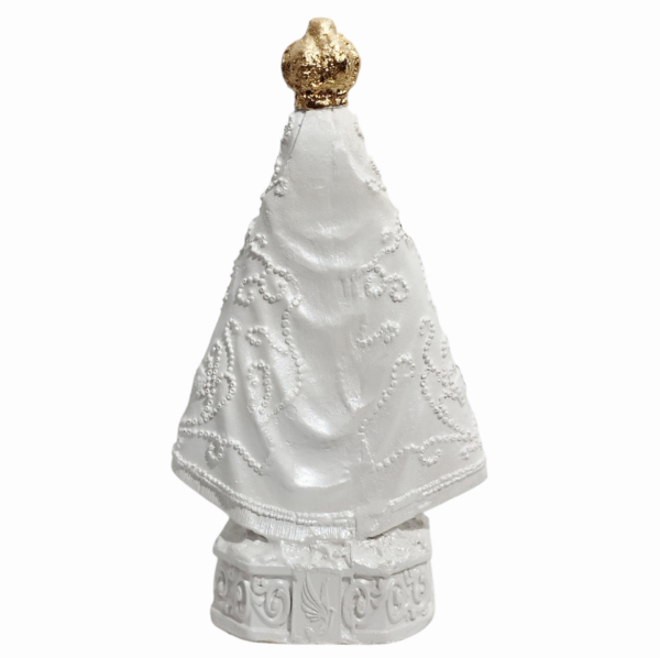 Nossa Senhora Aparecida Italiana 15cm Gesso Premium Pintada - Image 12