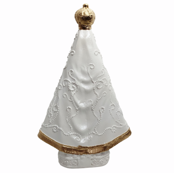 Nossa Senhora Aparecida Italiana 20cm Gesso Premium Pintado - Image 6