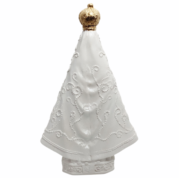 Nossa Senhora Aparecida Italiana 20cm Gesso Premium Pintado - Image 12