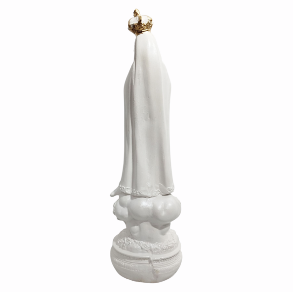 Nossa Senhora de Fátima 20cm Gesso Premium Pintada - Image 9