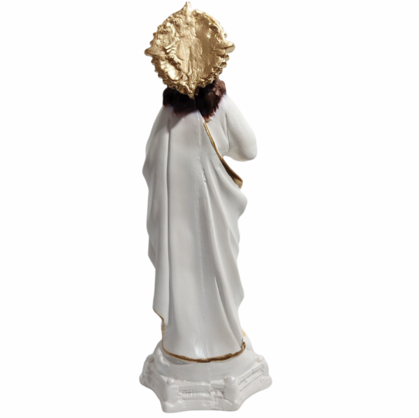 Sagrado Coração de Jesus 20cm Gesso Premium Pintado - Image 6