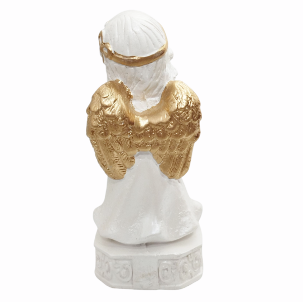 Anjo da Guarda Infantil com Lacinho 15cm Gesso Premium Pintado - Image 10