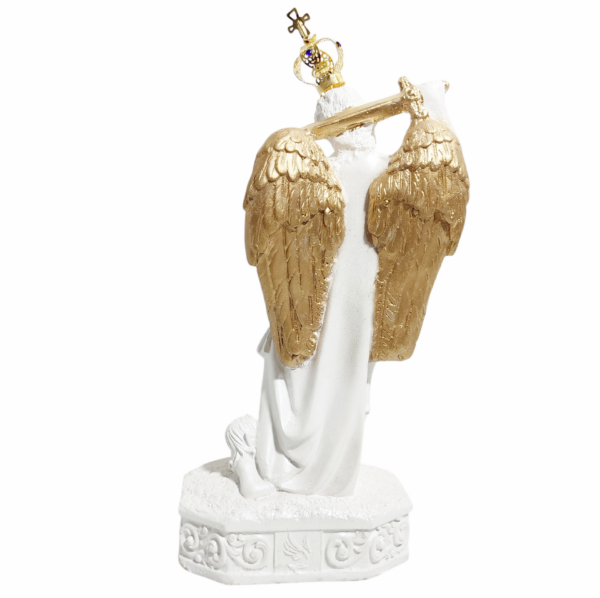 São Miguel Arcanjo no Monte Gargano 20cm Gesso Premium Pintado - Image 3