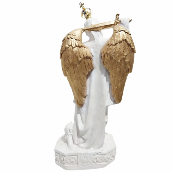 São Miguel Arcanjo no Monte Gargano 30cm Gesso Premium Pintado - Image 3
