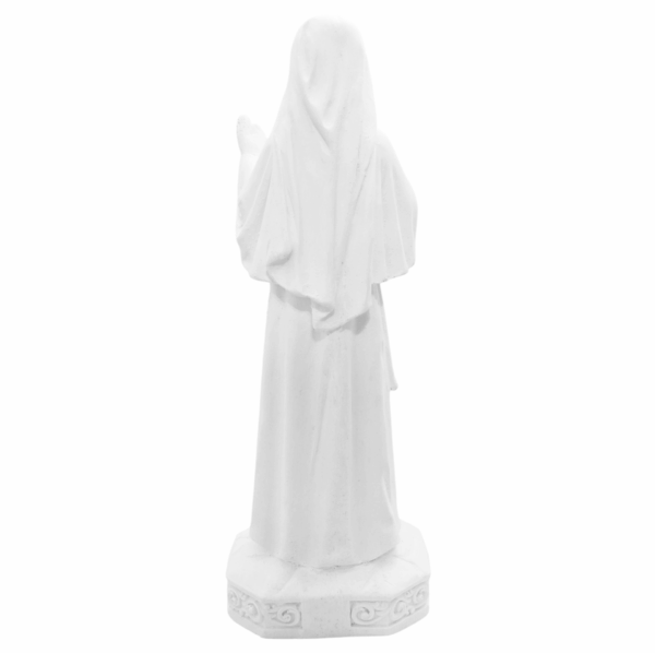 Santa Faustina 20cm Gesso Cru Retocado - Image 3