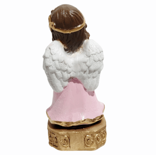 Anjo da Guarda Infantil com Lacinho 15cm Gesso Premium Pintado - Image 4