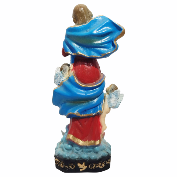 Nossa Senhora Desatadora dos Nós 20cm Gesso Premium Pintado - Image 3