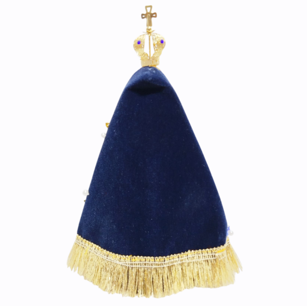 Nossa Senhora Aparecida Fac-Símile 15cm Gesso Premium Pintado - Image 10