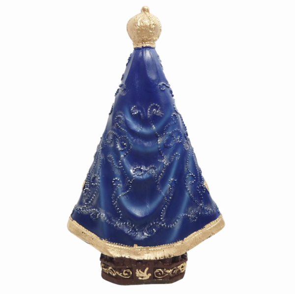 Nossa Senhora Aparecida Italiana 20cm Gesso Premium Pintado - Image 3