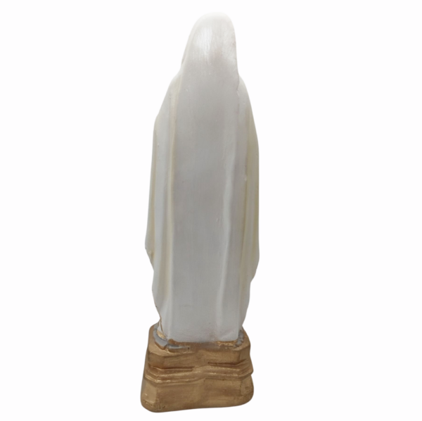 Nossa Senhora De Lourdes 20cm Gesso Premium Pintado - Image 3