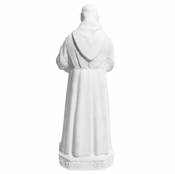 São Padre Pio 20cm Gesso Cru Retocado - Image 3