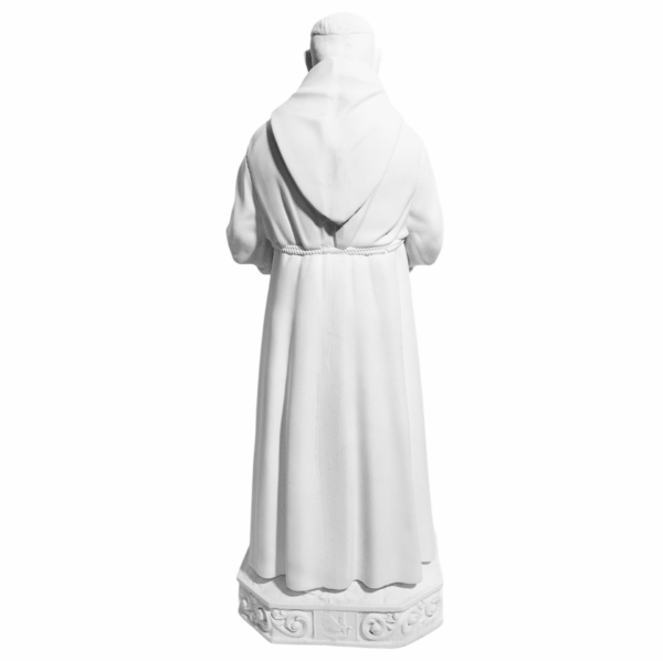São Padre Pio 30cm Gesso Cru Retocado - Image 3