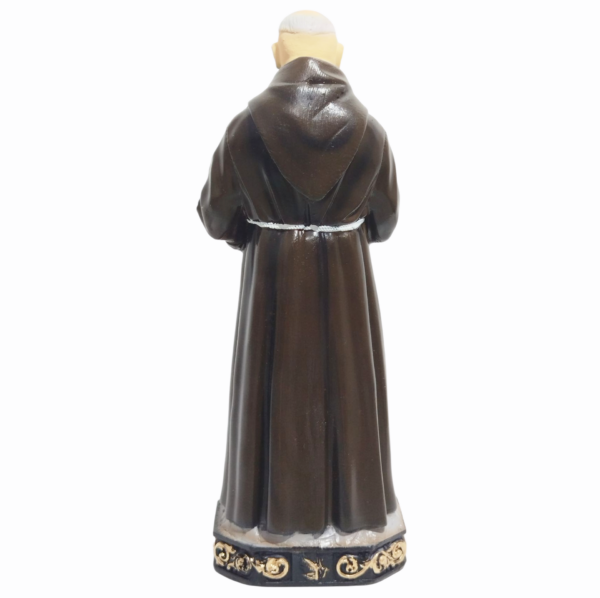 São Padre Pio 20cm Gesso Premium Pintado - Image 3