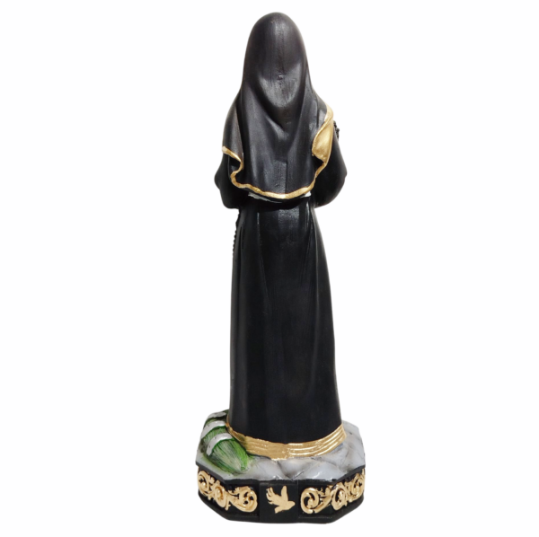 Santa Rita de Cássia 30cm Gesso Premium Pintado - Image 3